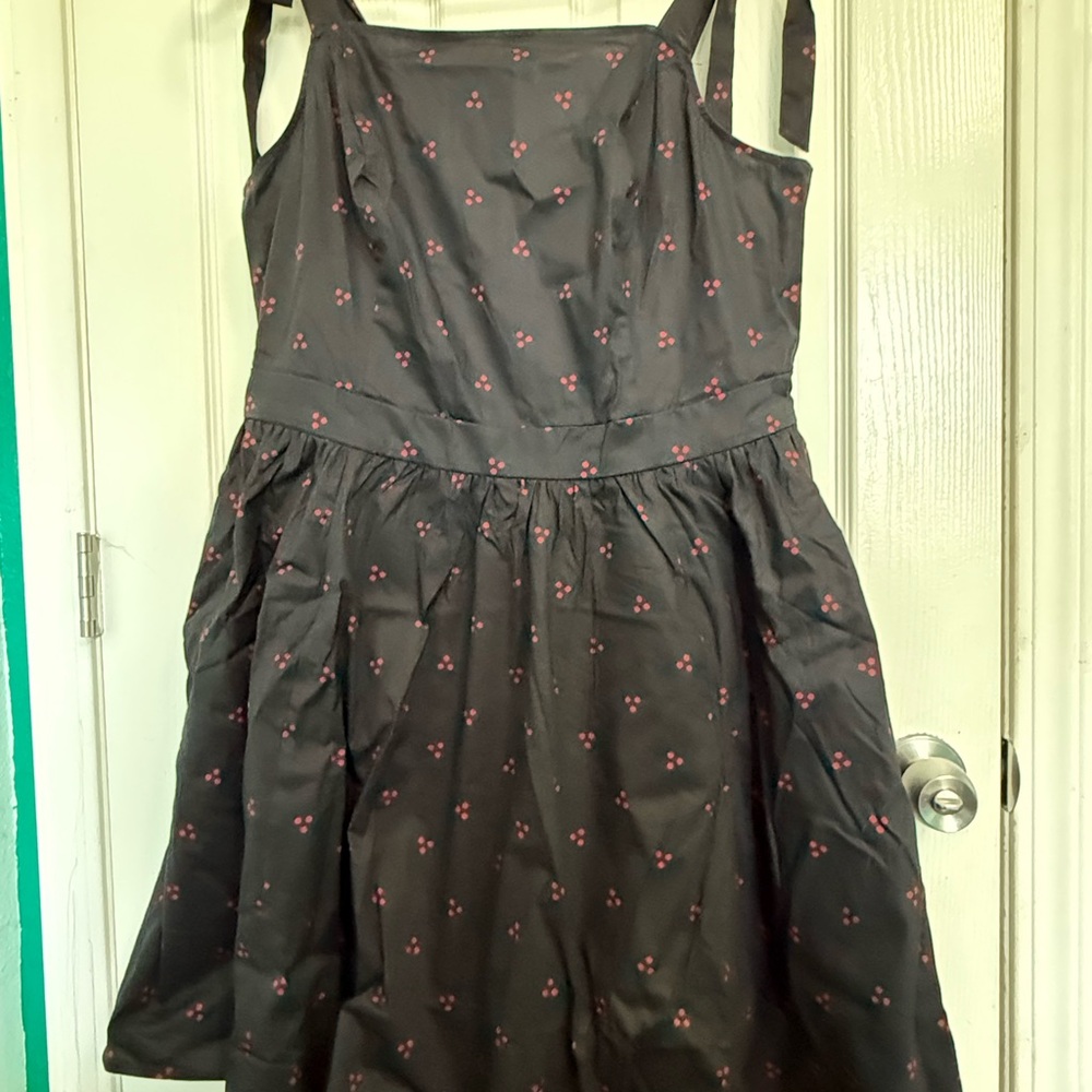 Torrid Black Dress with Red Accents